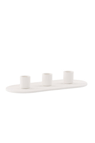 Venture Home Dian Ljusstake - Vit - B24*H4cm
