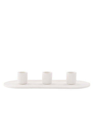Venture Home Dian Ljusstake - Vit - B24*H4cm