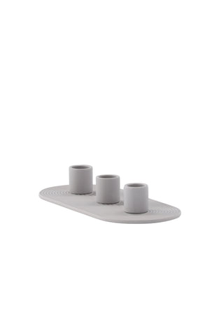 Venture Home Dian Ljusstake - Grå - B24*H4cm