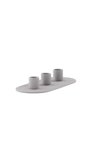 Venture Home Dian Ljusstake - Grå - B24*H4cm