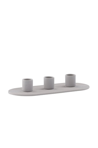 Venture Home Dian Ljusstake - Grå - B24*H4cm