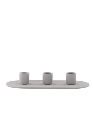 Venture Home Dian Ljusstake - Grå - B24*H4cm
