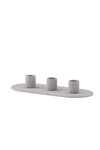 Venture Home Dian Ljusstake - Grå - B24*H4cm