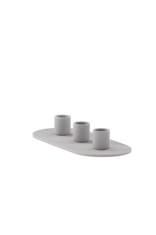 Venture Home Dian Ljusstake - Grå - B24*H4cm