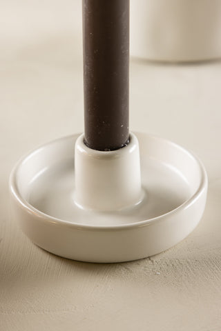 Venture Home Otis Ljusstake - Vit - B11*H5cm