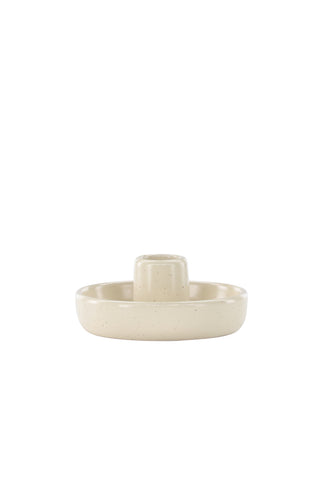 Venture Home Otis Ljusstake - Beige/Svarta Prickar - B11*H5cm