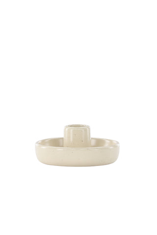 Venture Home Otis Ljusstake - Beige/Svarta Prickar - B11*H5cm