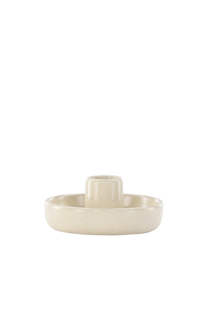 Venture Home Otis Ljusstake - Beige/Svarta Prickar - B11*H5cm