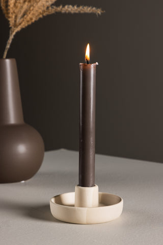 Venture Home Otis Ljusstake - Blandade Färger (Beige/Grå) - B11*H5cm