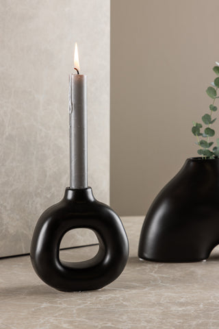 Venture Home Judi Ljusstake - Mattsvart - 13*6*13Hcm