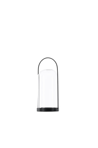 Venture Home Flora Lantern - Svart/Klart glas - H25*11cm