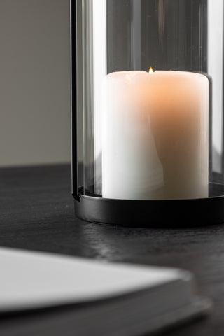Venture Home Flora Lantern - Svart/Klart glas - H25*11cm
