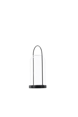 Venture Home Flora Lantern - Svart/Klart glas - H25*11cm