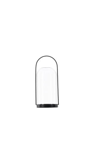 Venture Home Flora Lantern - Svart/Klart glas - H25*11cm