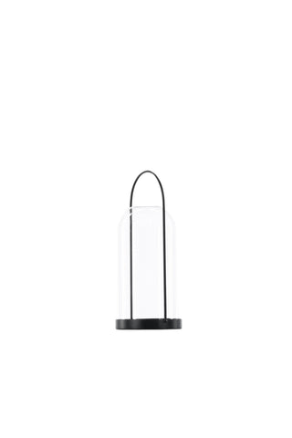 Venture Home Flora Lantern - Svart/Klart glas - H25*11cm