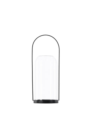 Venture Home Flora Lantern - Svart/Klart glas - H35*13cm