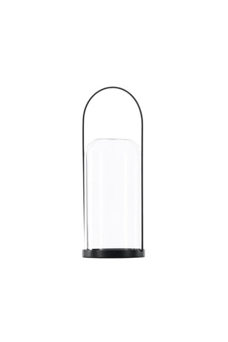 Venture Home Flora Lantern - Svart/Klart glas - H35*13cm