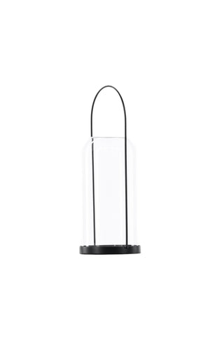 Venture Home Flora Lantern - Svart/Klart glas - H35*13cm
