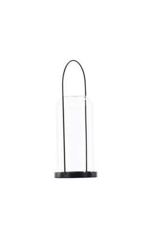 Venture Home Flora Lantern - Svart/Klart glas - H35*13cm