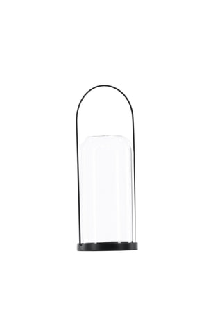 Venture Home Flora Lantern - Svart/Klart glas - H35*13cm