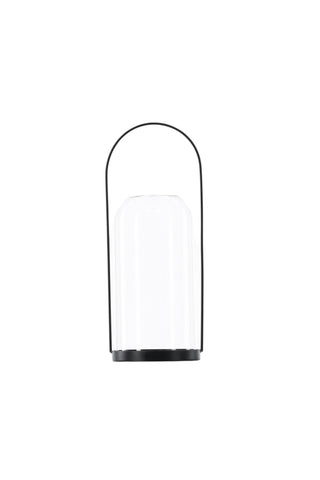 Venture Home Flora Lantern - Svart/Klart glas - H35*13cm