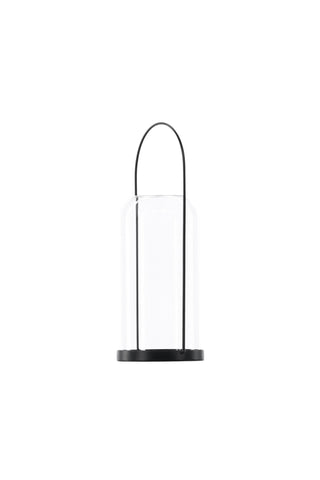 Venture Home Flora Lantern - Svart/Klart glas - H35*13cm