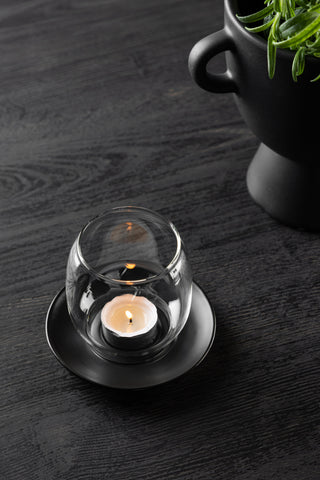 Venture Home Archy Lantern - Mattsvart/Klart glas - 12*H10cm