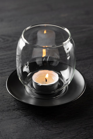 Venture Home Archy Lantern - Mattsvart/Klart glas - 12*H10cm