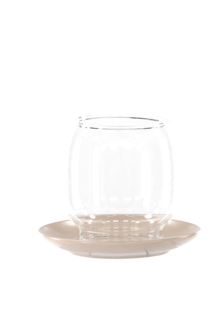 Venture Home Archy Lantern - Beige/Klart glas - 12*H10cm