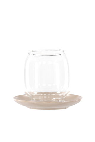 Venture Home Archy Lantern - Beige/Klart glas - 12*H10cm