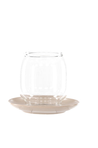 Venture Home Archy Lantern - Beige/Klart glas - 12*H10cm