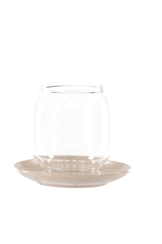 Venture Home Archy Lantern - Beige/Klart glas - 12*H10cm