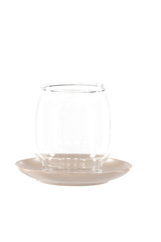 Venture Home Archy Lantern - Beige/Klart glas - 12*H10cm