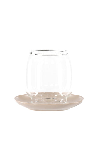 Venture Home Archy Lantern - Beige/Klart glas - 12*H10cm