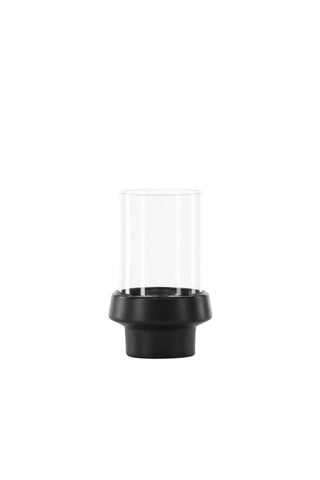 Venture Home Davida Lykta - Svart/Klart glas - 13*H20cm