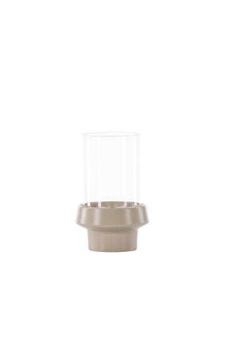 Venture Home Davida Lykta - Beige/Klart glas - 13*H20cm