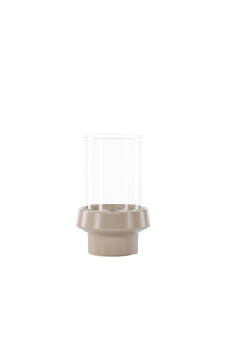 Venture Home Davida Lykta - Beige/Klart glas - 13*H20cm
