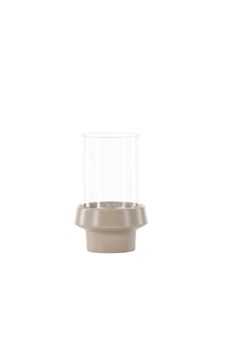 Venture Home Davida Lykta - Beige/Klart glas - 13*H20cm