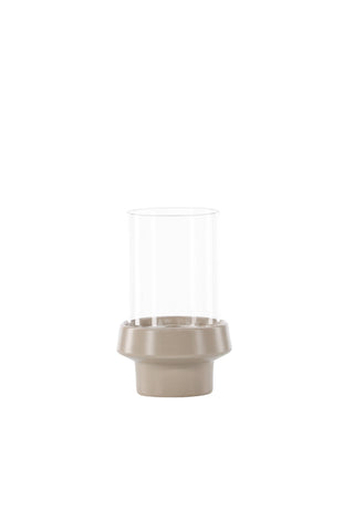 Venture Home Davida Lykta - Beige/Klart glas - 13*H20cm