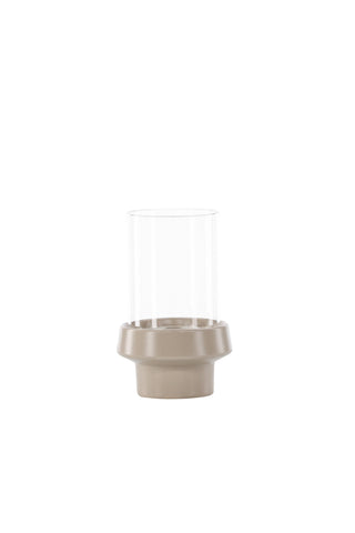 Venture Home Davida Lykta - Beige/Klart glas - 13*H20cm