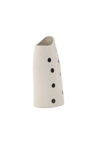 Venture Home Ernst Vas - Vita/Svarta Prickar - 12*9*23Hcm