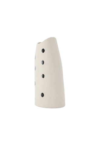 Venture Home Ernst Vas - Vita/Svarta Prickar - 12*9*23Hcm