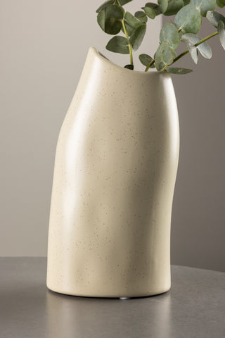 Venture Home Ernst Vas - Beige/Svarta Prickar - 12*9*23Hcm