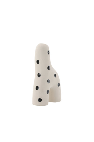 Venture Home Aya Vas - Vita/Svarta Prickar - 9*4*16Hcm