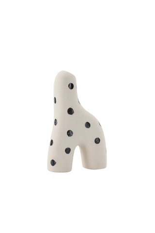 Venture Home Aya Vas - Vita/Svarta Prickar - 9*4*16Hcm