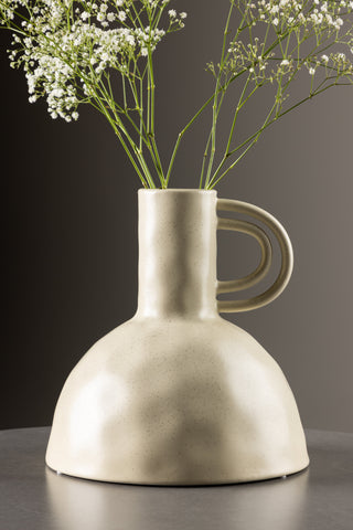 Venture Home Vivi Vas - Beige/Svarta Prickar - 24*24*25Hcm