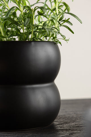 Venture Home Dapne Pot - Mattsvart - 16*16*13cm