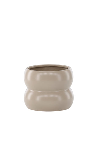 Venture Home Dapne Pot - Matt beige - 16*16*13cm