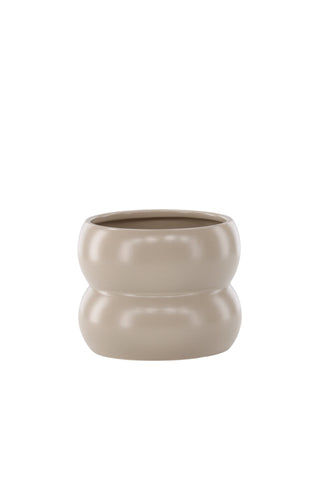 Venture Home Dapne Pot - Matt beige - 16*16*13cm