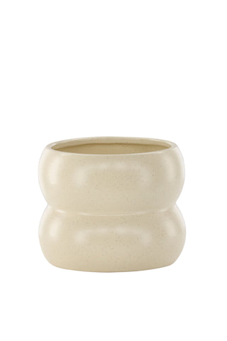 Venture Home Dapne Pot - Beige/Svarta Prickar - 16*16*13cm